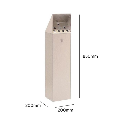 Hooded Top Free Standing Cigarette Bin