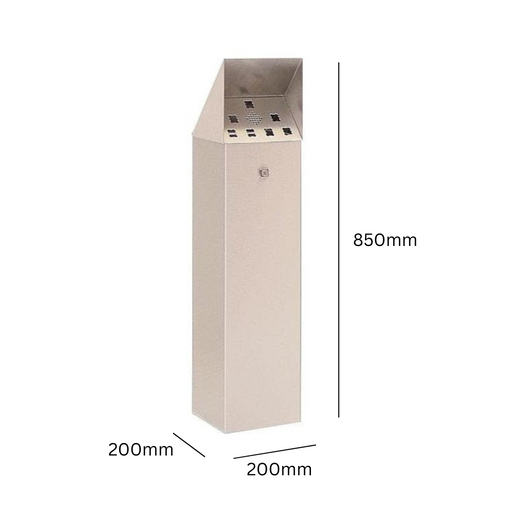 Hooded Top Free Standing Cigarette Bin