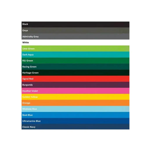 Color reference chart of the flip top litter bins.