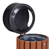 Timber Look Outdoor Litter Bin - 40L