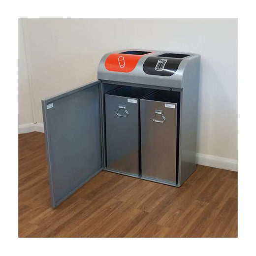 Lute Double Stream Recycling Bin - 160 Litre