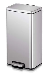Eko Madison Brushed Stainless Steel Pedal Bin - 30 Litre