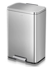 Eko Madison Brushed Stainless Steel Pedal Bin - 50 Litre