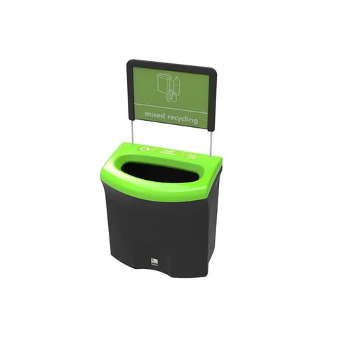 Mini Meridian Open Aperture Recycling Bin - 87 Litre