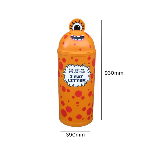 Colourful Monster Litter bin in 2 Sizes