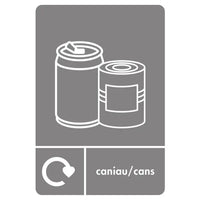 A5 Bilingual Aluminium Can Recycling Sticker