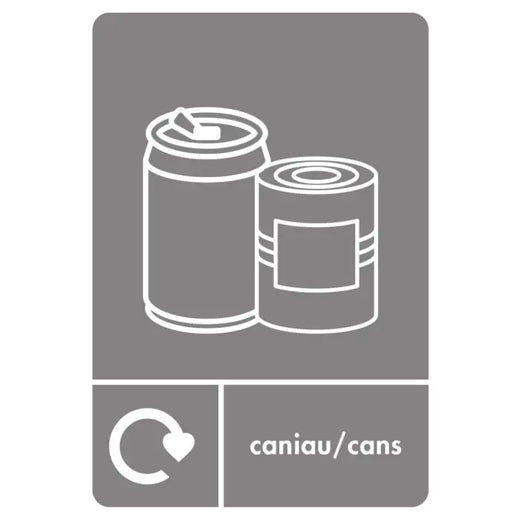 A5 Bilingual Aluminium Can Recycling Sticker