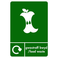 A5 Bilingual Food Waste Sticker