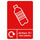 A5 Bilingual Clear Plastic Recycling Sticker