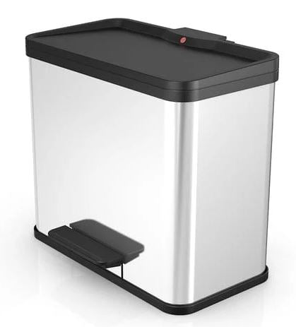 Hailo 2 Compartment 26 Litre Pedal Bin