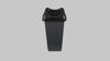 Open Top Recycling Bin with Coloured Lids and Stickers - 50 Litre