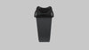 Open Top Recycling Bin with Coloured Lids and Stickers - 50 Litre