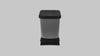 40 Litre Metal Look Plastic Pedal Bin
