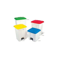 Step on Container with Coloured Lids - 30 Litre