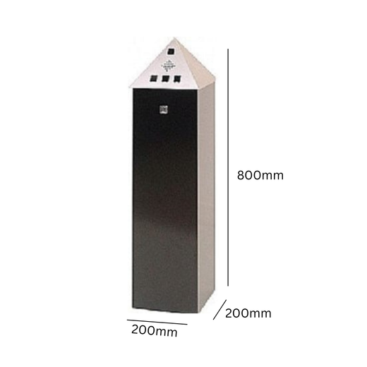 Pyramid Top Free Standing Cigarette Bin