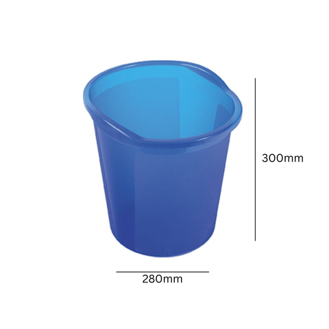 Translucent Waste Baskets (Packs of 4) - 13 Litre