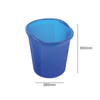 Translucent Waste Baskets (Packs of 4) - 13 Litre