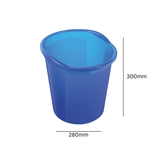 Translucent Waste Baskets (Packs of 4) - 13 Litre