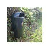 Regent Hooded Mountable Litter Bin - 50 Litre