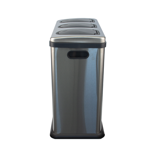 Push Lid Triple Recycling Bin - 3 x 20L