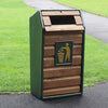 Timber Fronted Litter Bin - 105 Litres