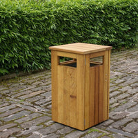 Iroko Hardwood Bin - 98 Litre