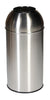 Stainless Steel Recycling Bin with Coloured Domed Lids - 40 Litre