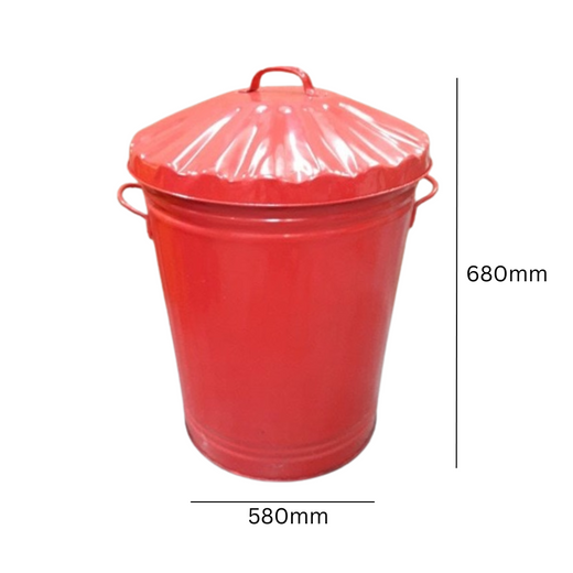 Metal Trash Can - 90 Litre