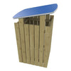 Large External Turin Wooden Litter Bin with Roof - 160 Litre