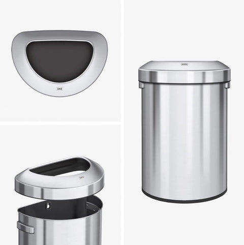 Eko Urban Commercial Semi Round Litter Bin - 60 Litre