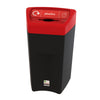 Enviropod Bin with red lid labeled for plastic waste.