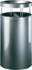 Powder coated in Graphite, modern receptacle with a removable ash tray 