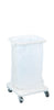 Small mobile sack holder showing with liner and no lid