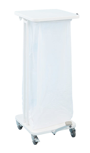 60 Litre capacity sack holder showing use with a liner and lid in the closed position