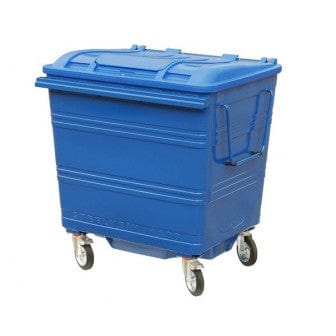 660 Litre Metal Wheelie bin with Choice of Lid