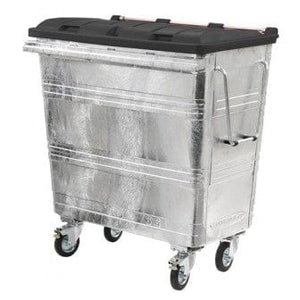 660 Litre Metal Wheelie bin with Choice of Lid