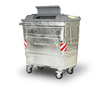 660 Litre Metal Wheelie bin with Choice of Lid