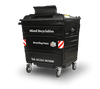 660 Litre Metal Wheelie bin with Choice of Lid