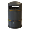 100 Litre Hooded Top Litter Bin with an accessible two way aperture.