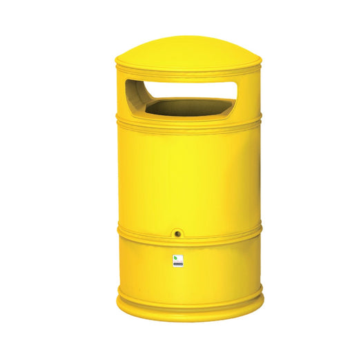 100 Litre Hooded Top Litter Bin in Golden Yellow colorway.