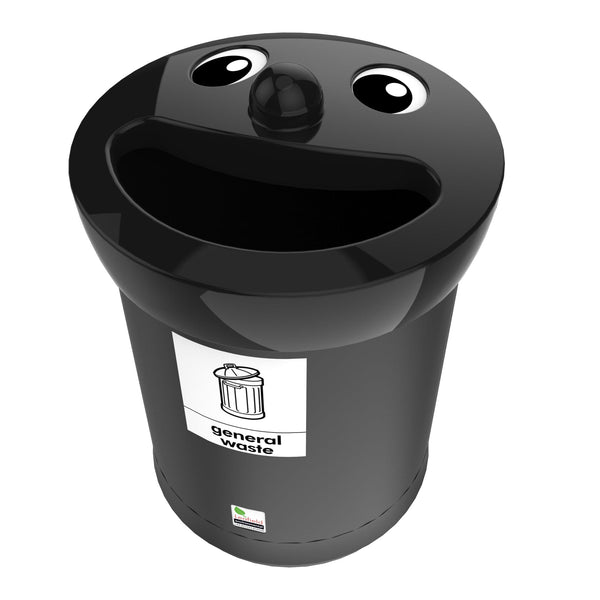 Novelty Smiley Face Recycling Bins