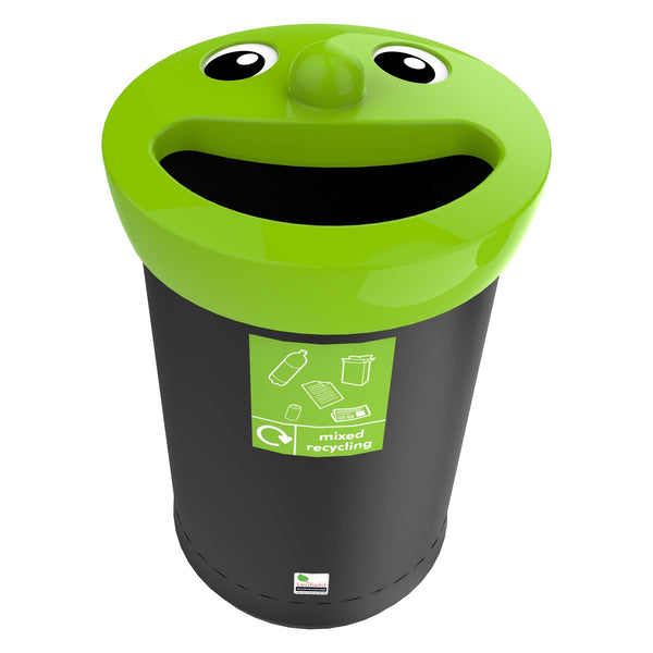 Novelty Smiley Face Recycling Bins