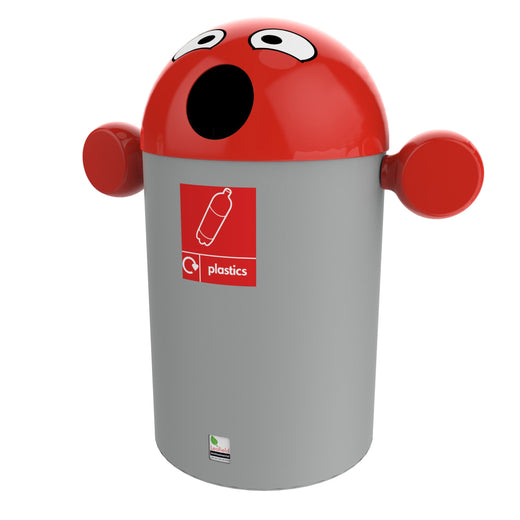 best buddy red plastics bin with hole top
