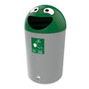 Food waste dark green lid Buddy Bin 84 litre . Happy aperture dome lid 
