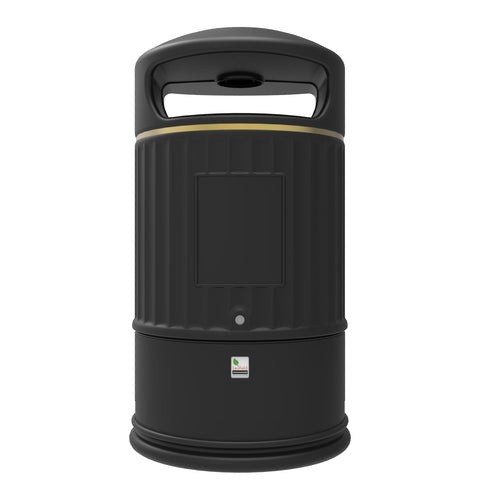 Classic External Litter Bin with Integral Stubber Plate - 105 Litre