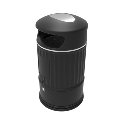 Classic External Litter Bin with Integral Stubber Plate - 105 Litre