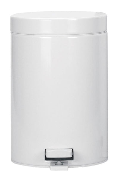 Brabantia small pedal bin in white