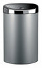 Matte Black Brabantia Space Saving Flat Back 40 Litre Soft Press Top Opening Bin