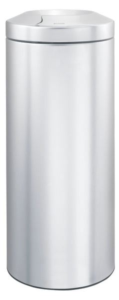 Large Brabantia stainless steel flame guard bin in a mirror finish