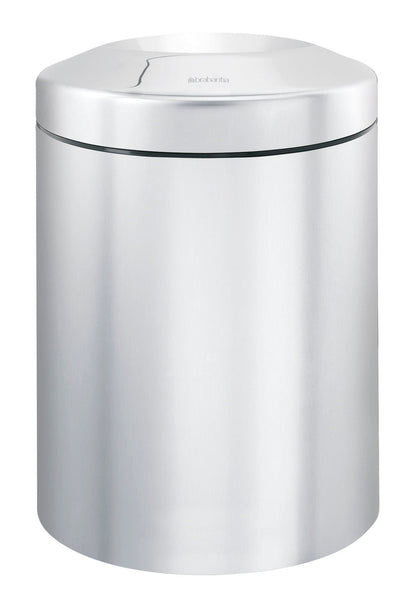 Brabantia stainless steel small bin in a mirror finish